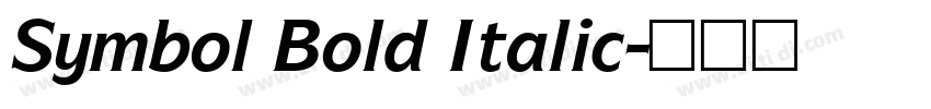 Symbol Bold Italic字体转换